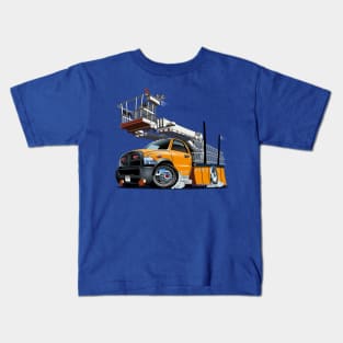 Cartoon Platform Lift Truck Kids T-Shirt